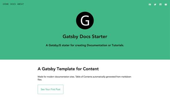 gatsby-starter-docs