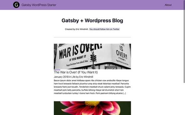 gatsby-wordpress-starter